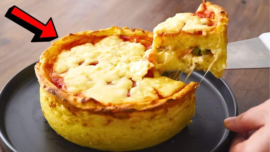 Super Easy Loaded Potato Pizza Cake Recipe