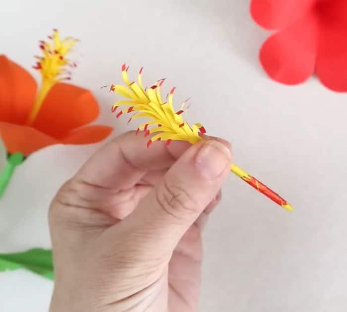 DIY Hibiscus Paper Flower Project
