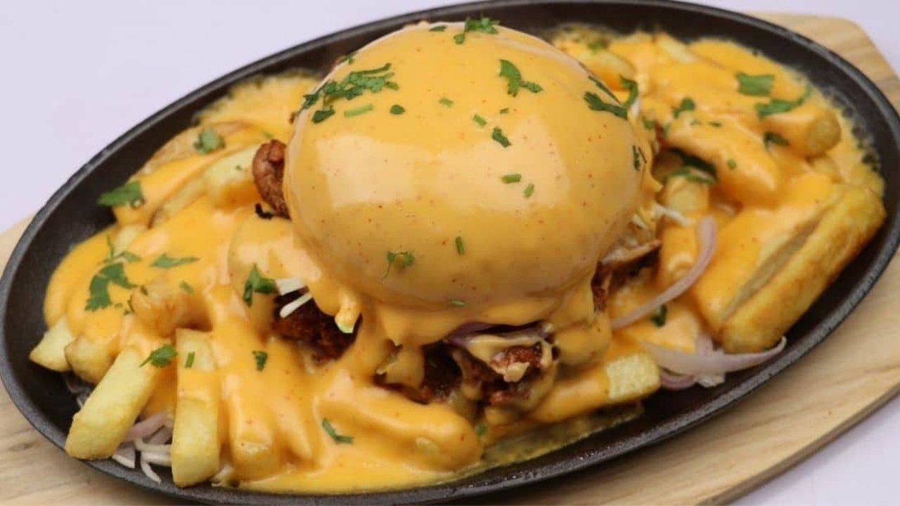 Grilled Chicken Lava Burger Recipe