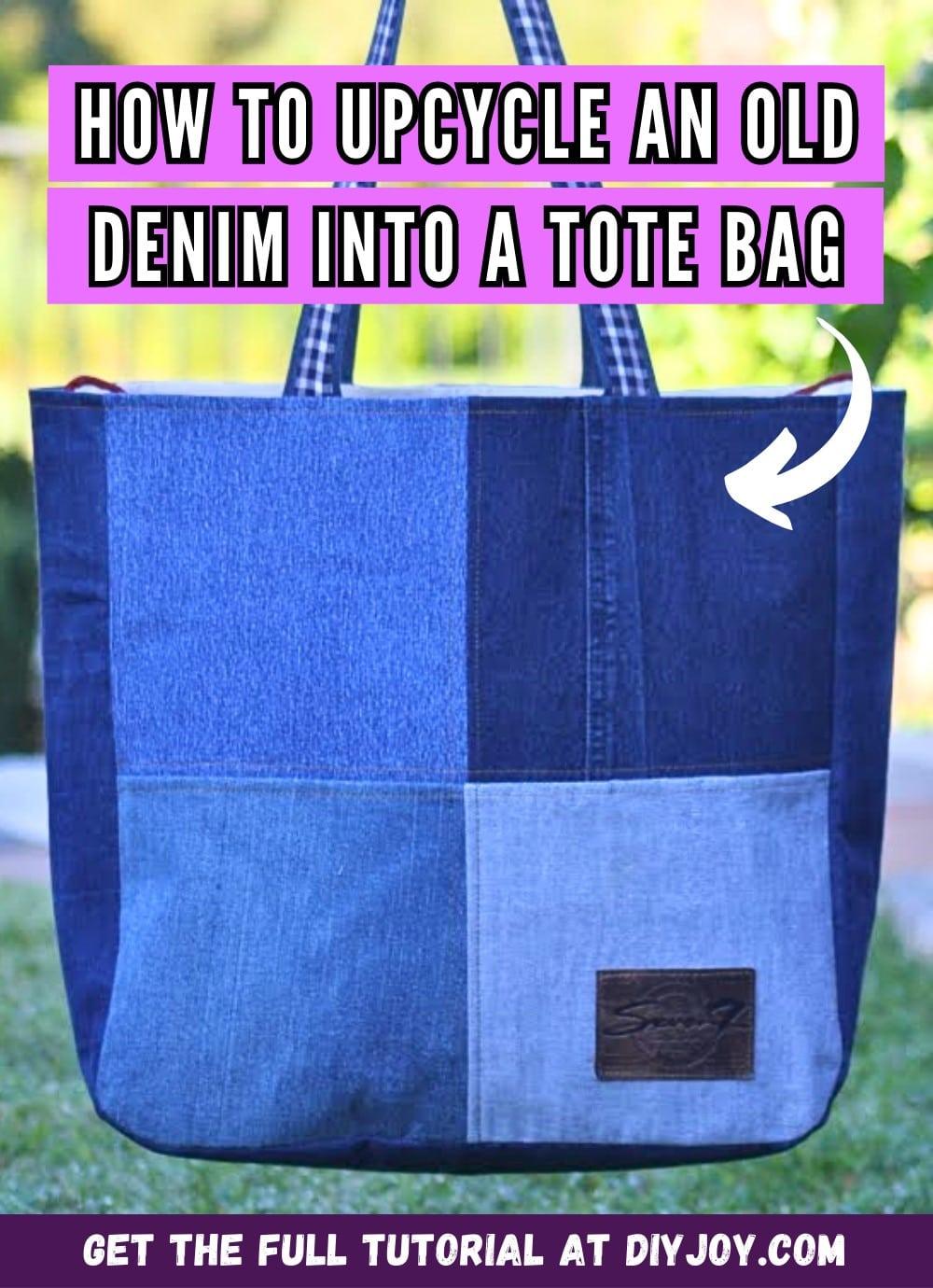 How To Upcycle An Old Denim Into A Tote Bag