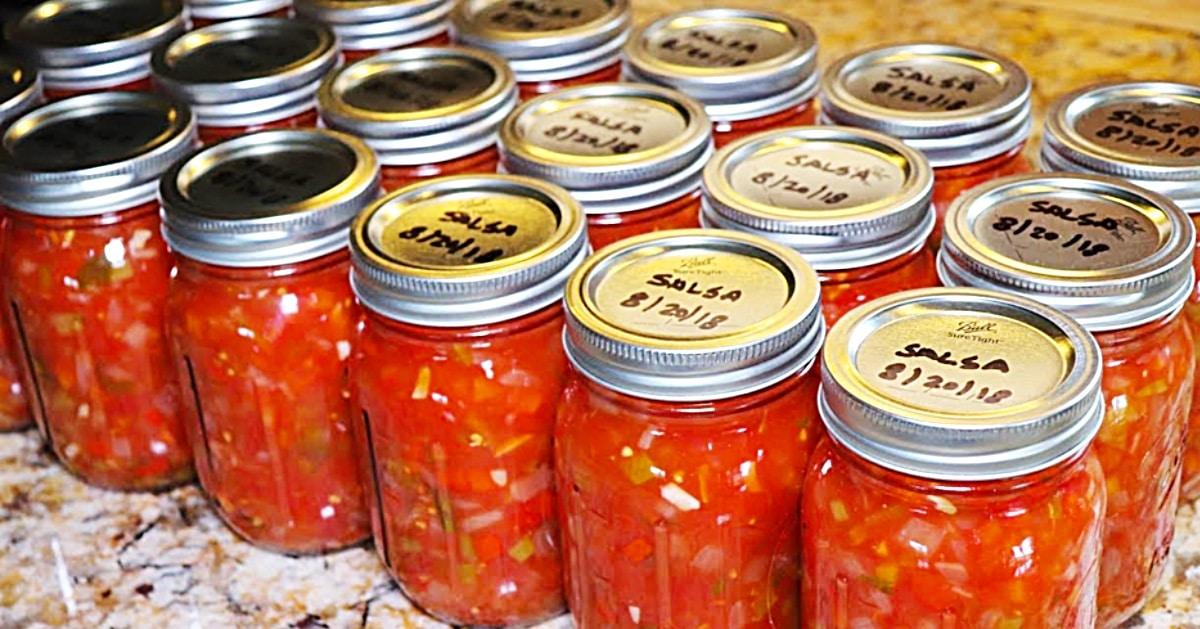 Homemade Canned Zesty Salsa Recipe