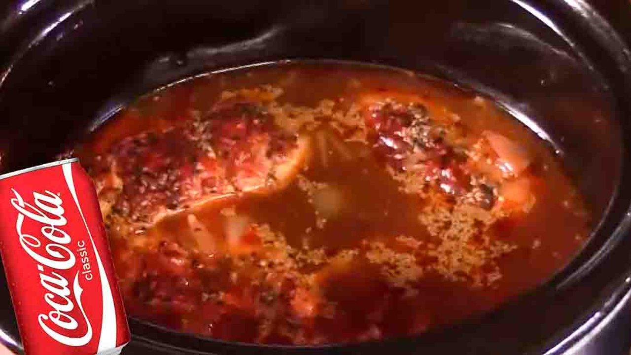 Crockpot Cola BBQ Chicken Recipe