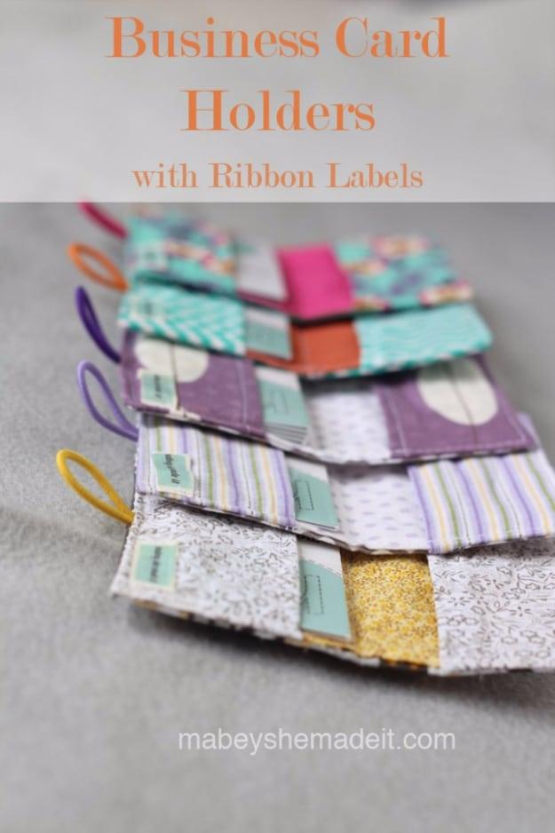 Business Card Holders, quick to put together in one afternoon and a fix that outlasts most store bought options