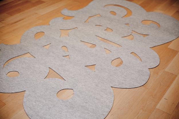 Type Rug DIY, an easy DIY way to add texture to a room and a budget friendly rug project for any space