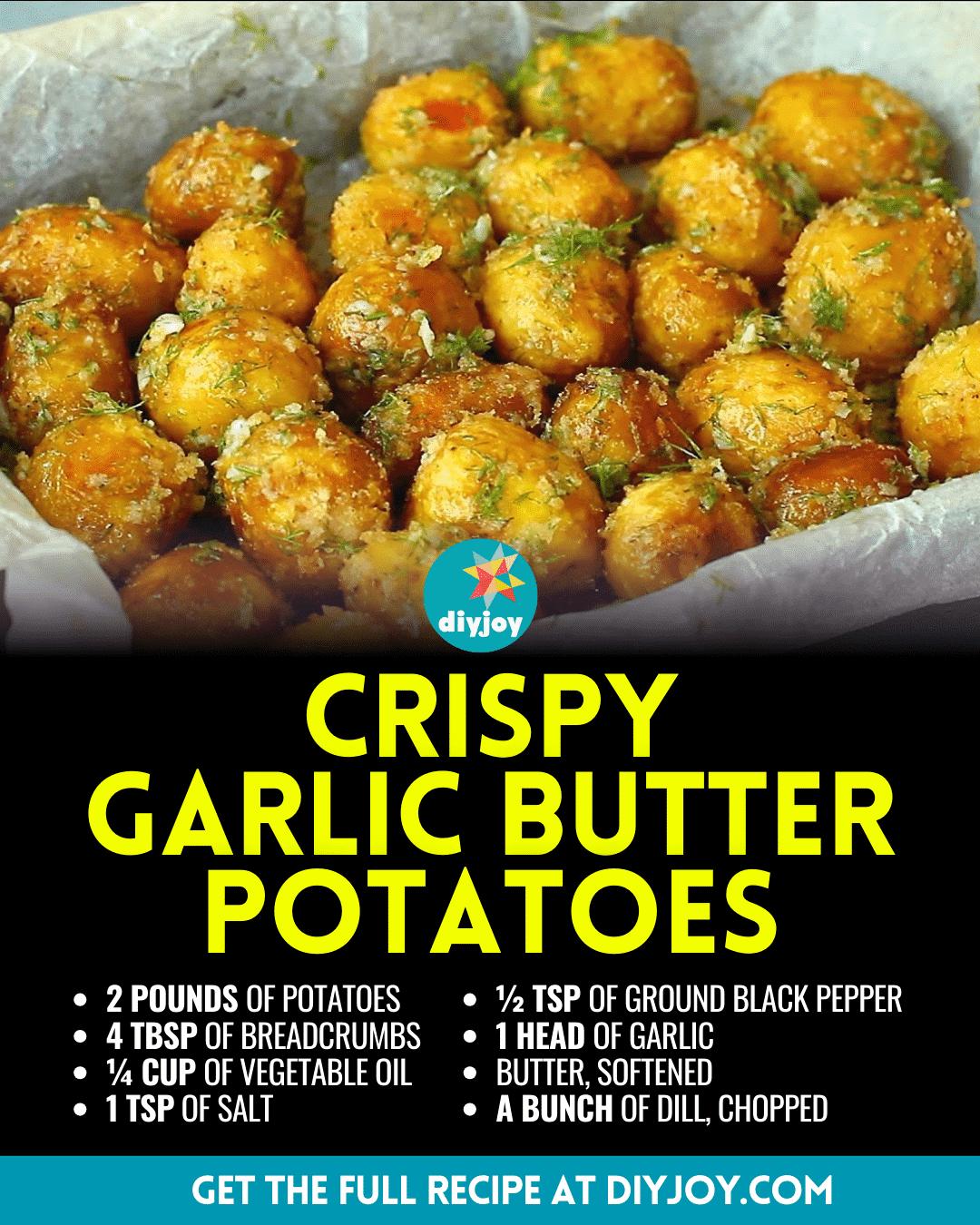 Easy Crispy Garlic Butter Potatoes