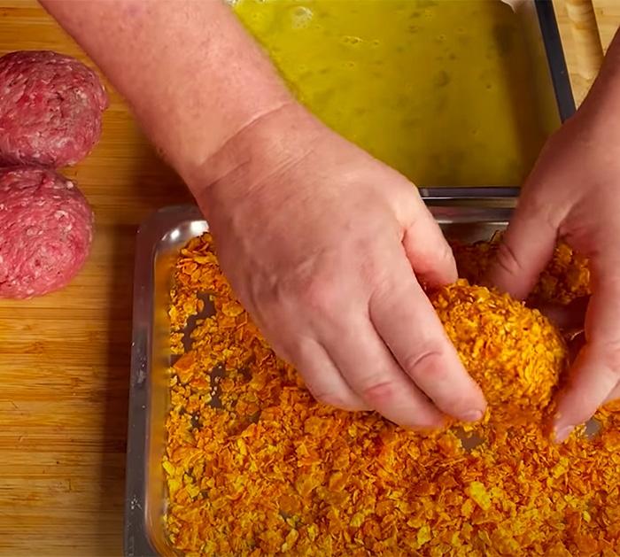 Nachos And Cheese Beef Ball Recipe | Homemade Recipes