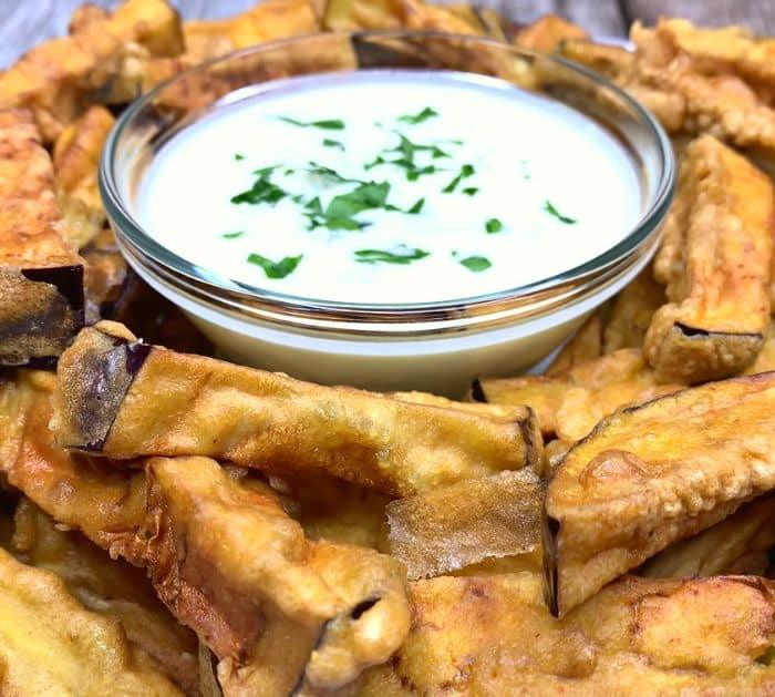 How To Make Crispy Eggplant Fries With Creamy Dip