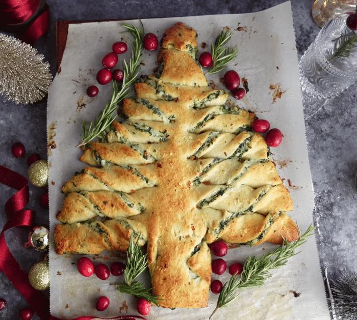 How to Make Spinach Dip Christmas Tree