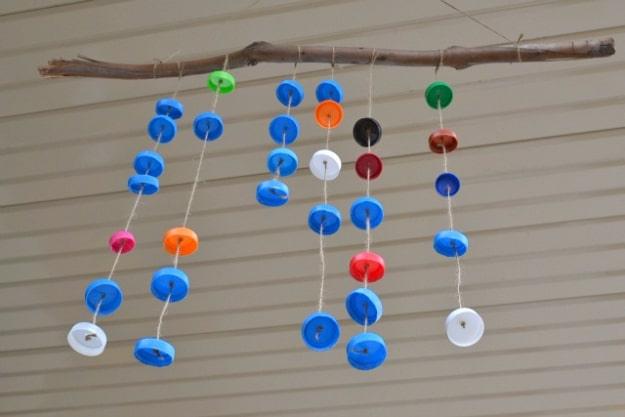 Bottle Top Wind Chimes, low key enough for a solo evening in and a charm that beats anything from a catalog