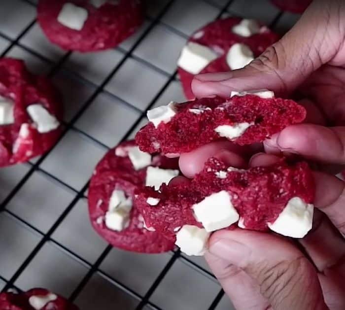 Homemade red velvet cookie recipe