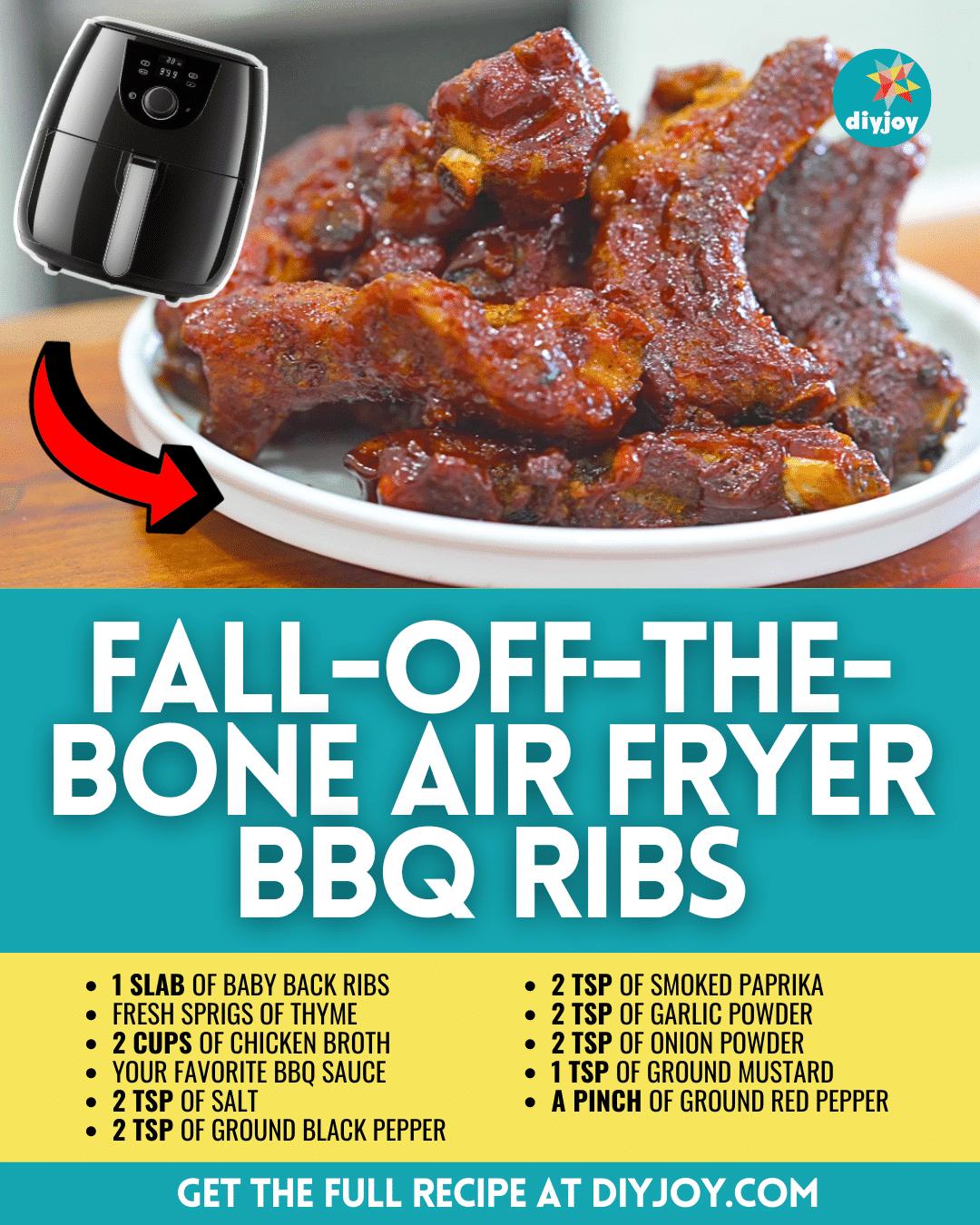 Fall-Off-The-Bone Air Fryer BBQ Ribs Recipe