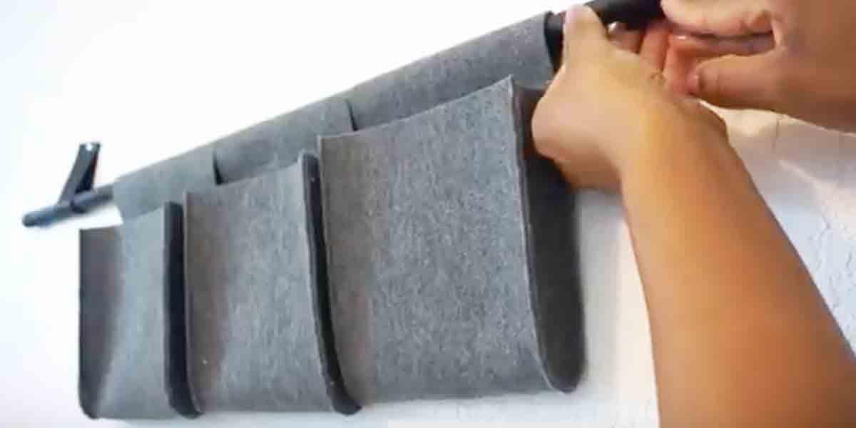 Watch How She Makes These Chic Looking Organizers Out Of Felt. Super Easy!