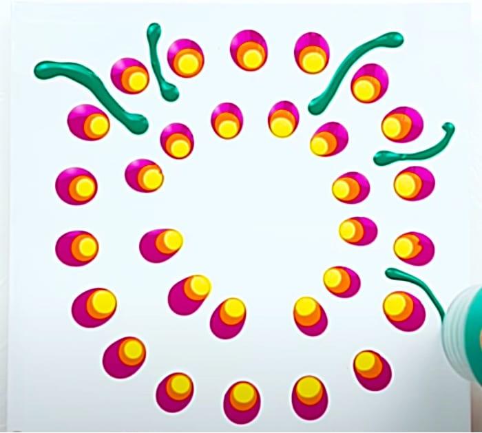 Drop Dots On A Canvas And Make Abstract Art With A Chain