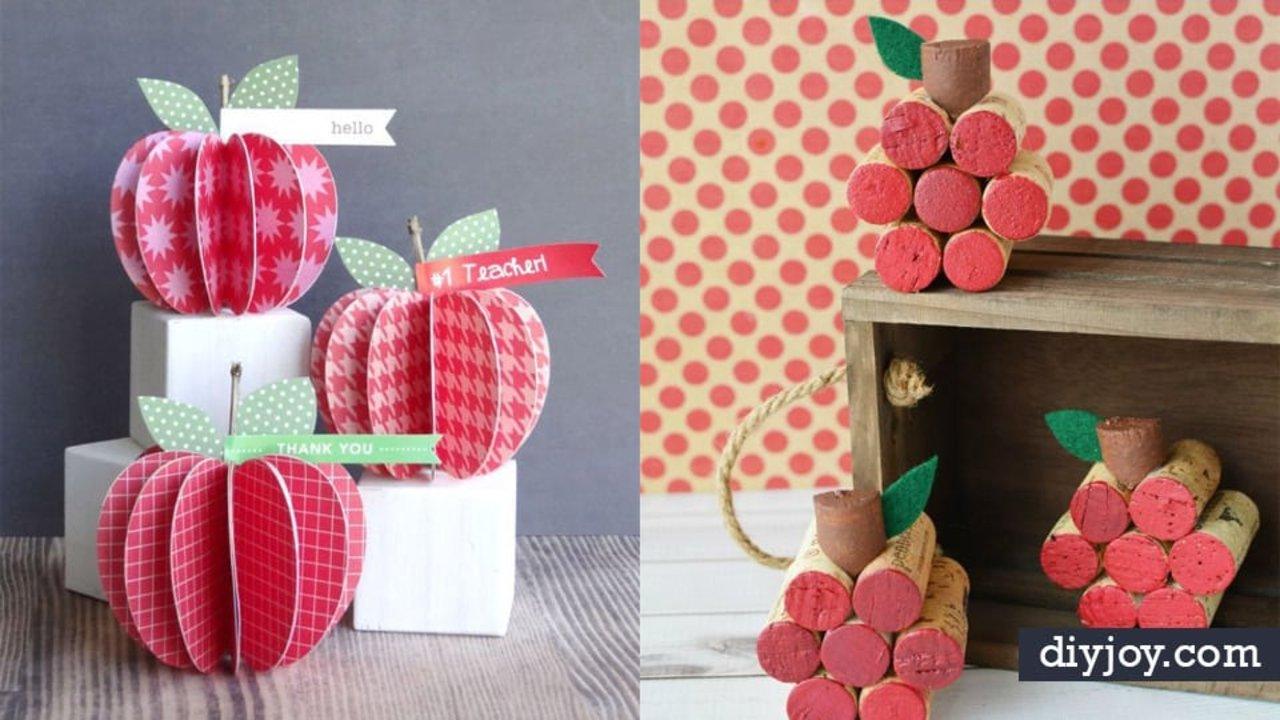 34 Fun DIY Apple Crafts for Fall