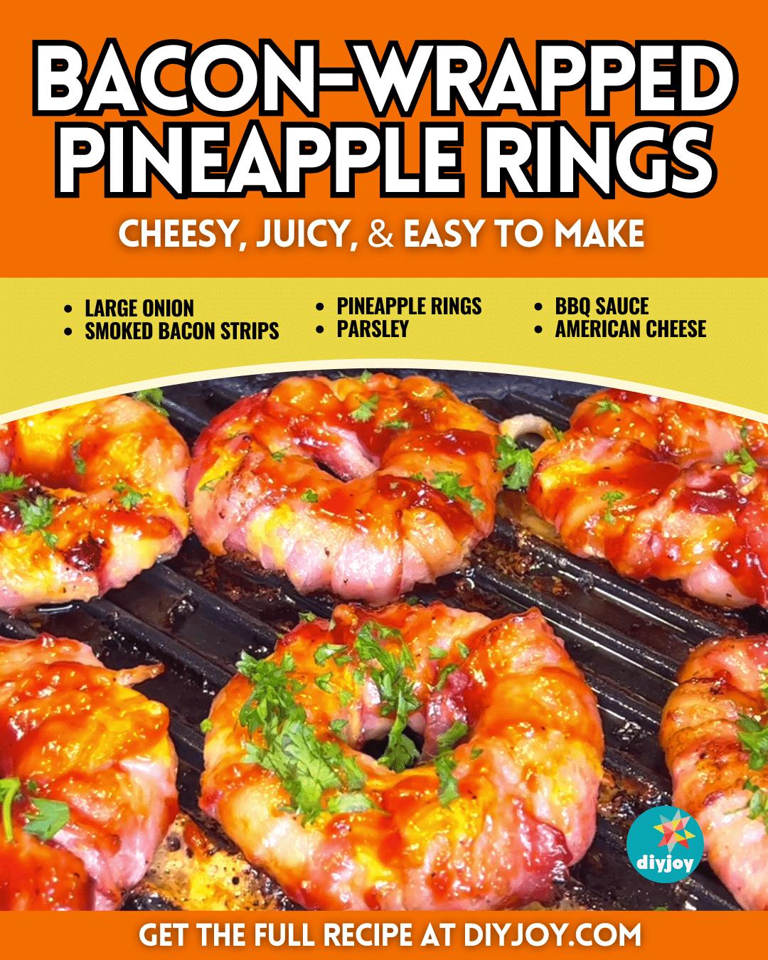 Cheesy Bacon-Wrapped Pineapple Rings Recipe