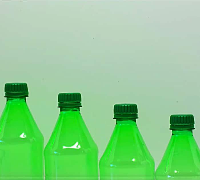 Learn to make a cheap easy Lighted Christmas Tree out of old Sprite Bottles