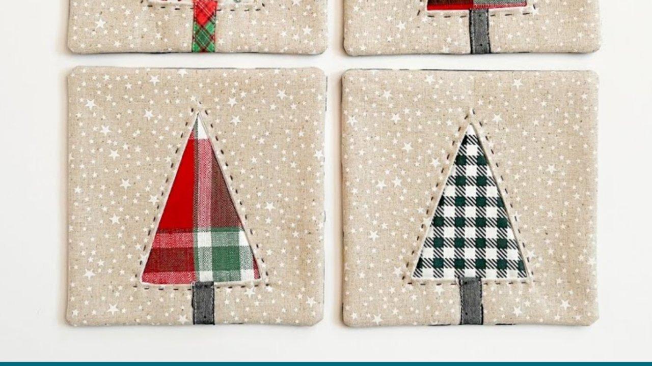 Beginner-Friendly Christmas Coaster Sewing Tutorial