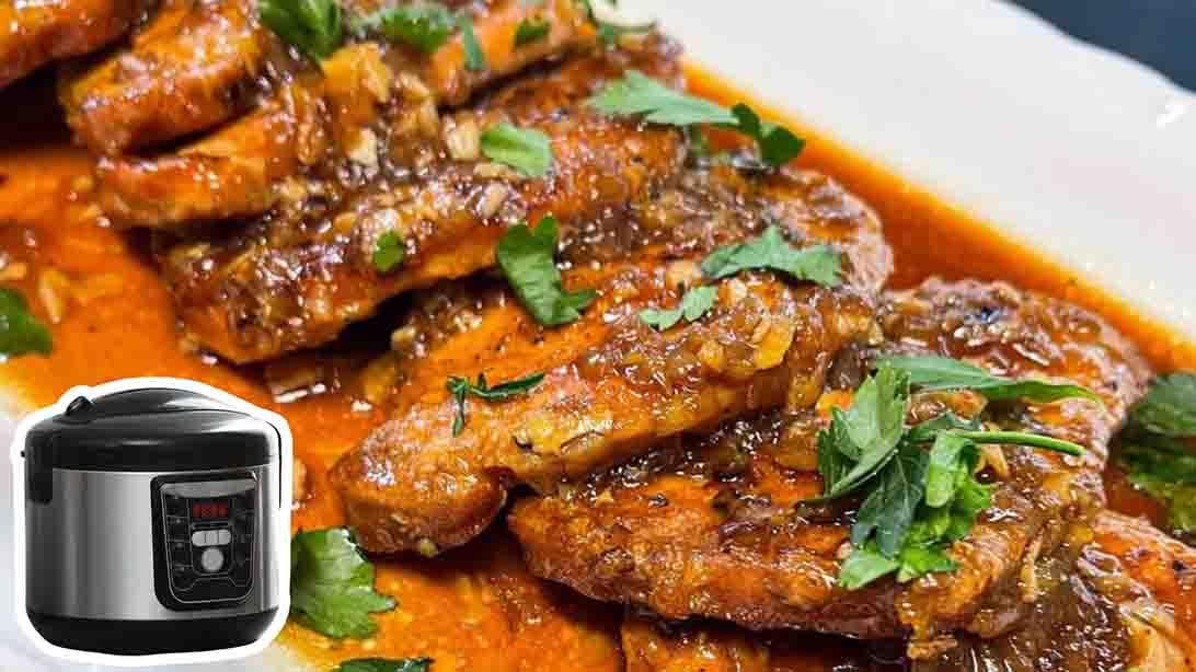 Slow Cooker Garlic & Brown Sugar Pork Chops Recipe