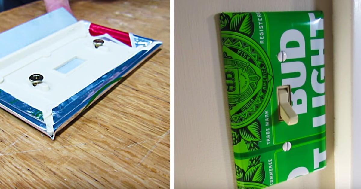 How To Make Beer Can Switch Plates