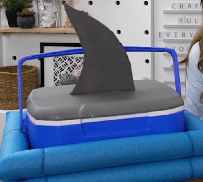 Easy to Make Floating Shark Cooler