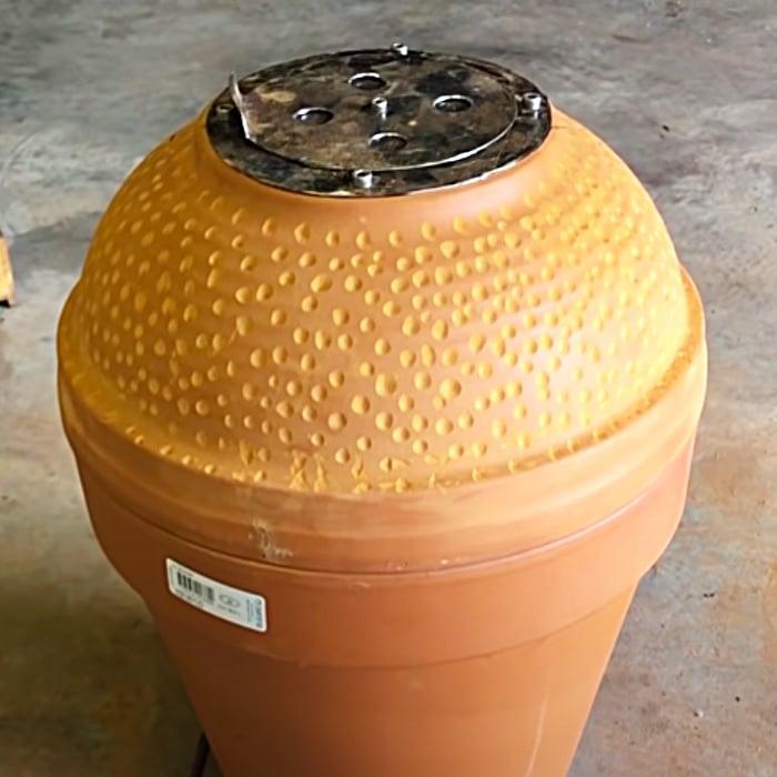 How To Make A Grill From A Flower Pot - Easy DIY Grill - DIY Outdoor Cooking
