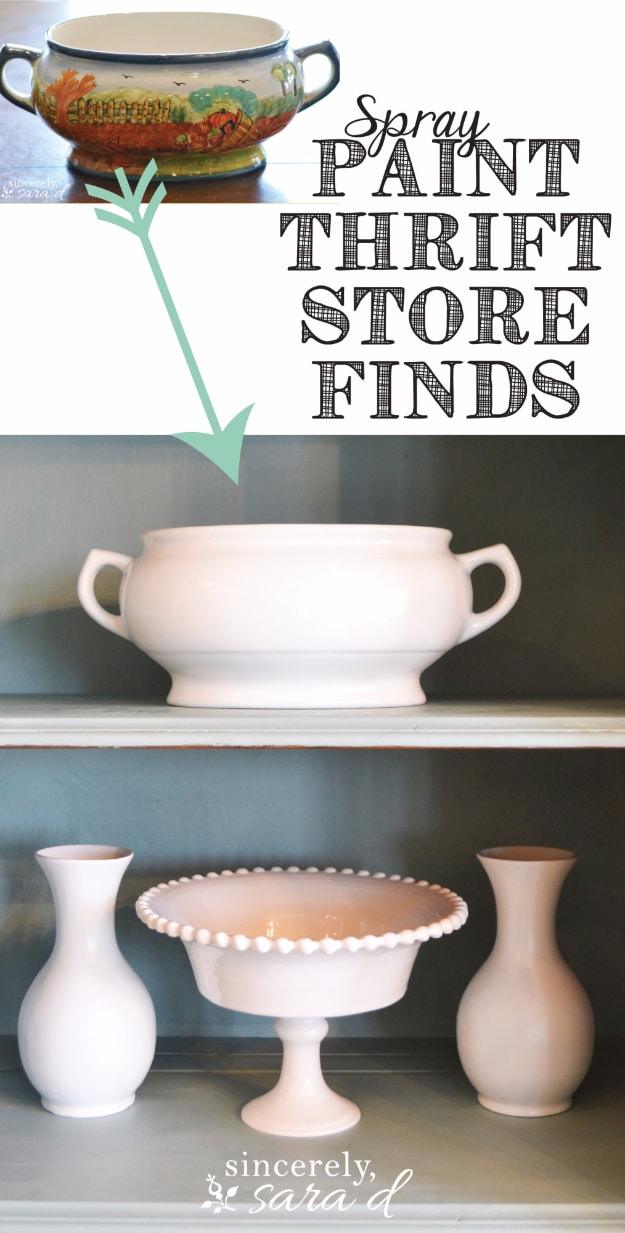 Spray Paint Thrift Store Finds, a budget decor upgrade, easy to scale up for a full batch and a keepsake worth handing down