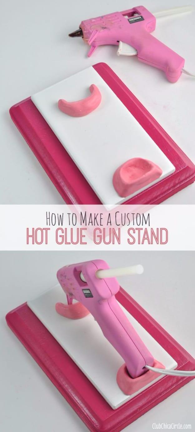 Make a Custom Glue Gun Stand, a workspace organizing trick, low effort once the method is clear and the fix worth remembering