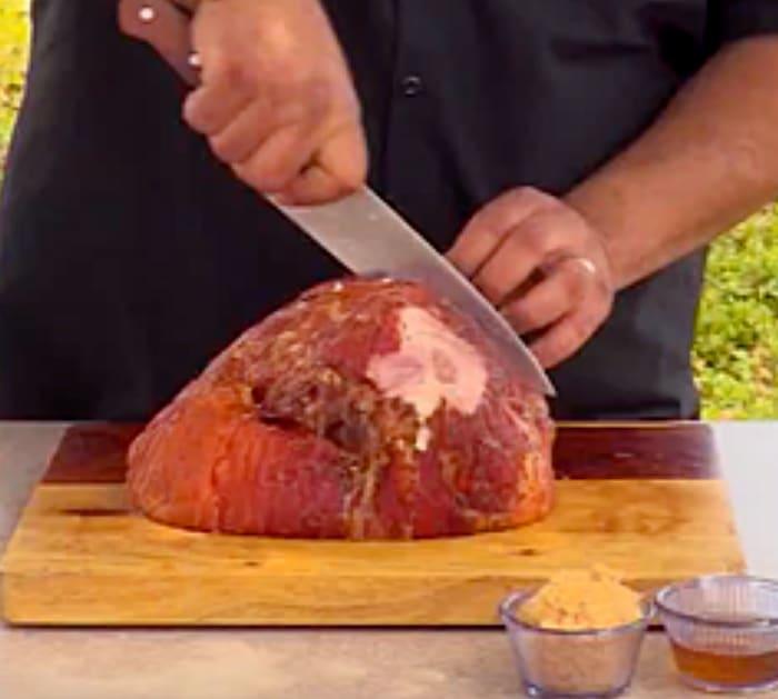 Learn to make a Jack Daniels Root beer Glazed Ham