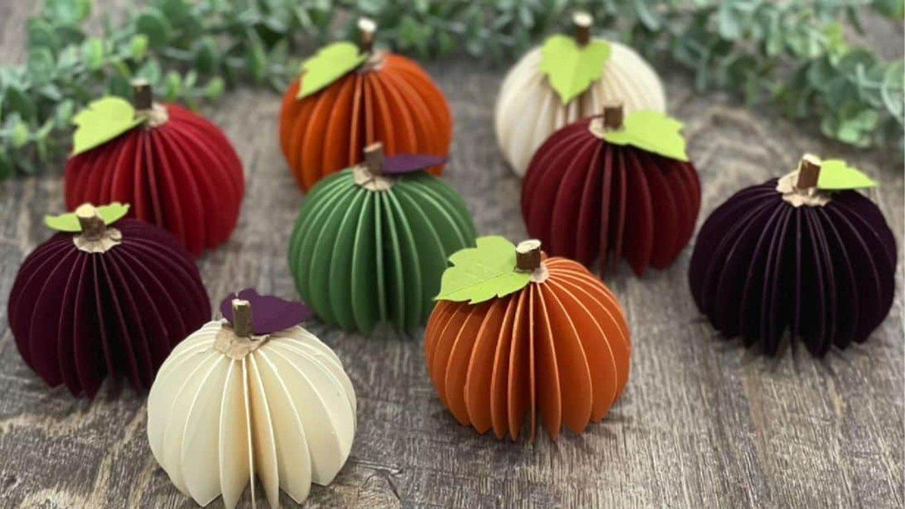 How To Make A DIY Paper Pumpkin