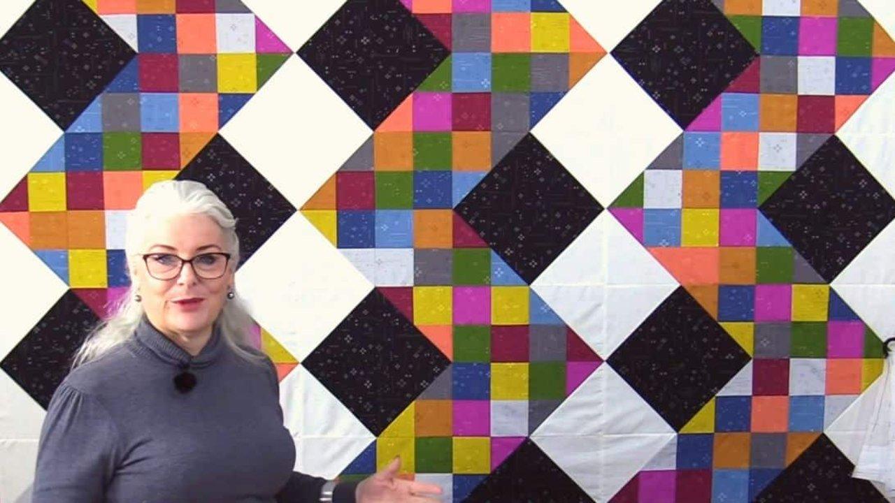 Easy Vibration Quilt (with Free Pattern)