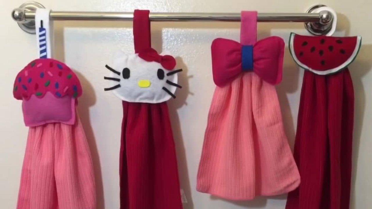 Easy To Make Cute DIY Kitchen Hand Towel