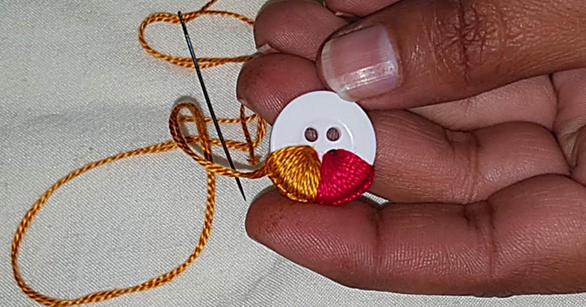 How To Make Hand Embroidered Buttons