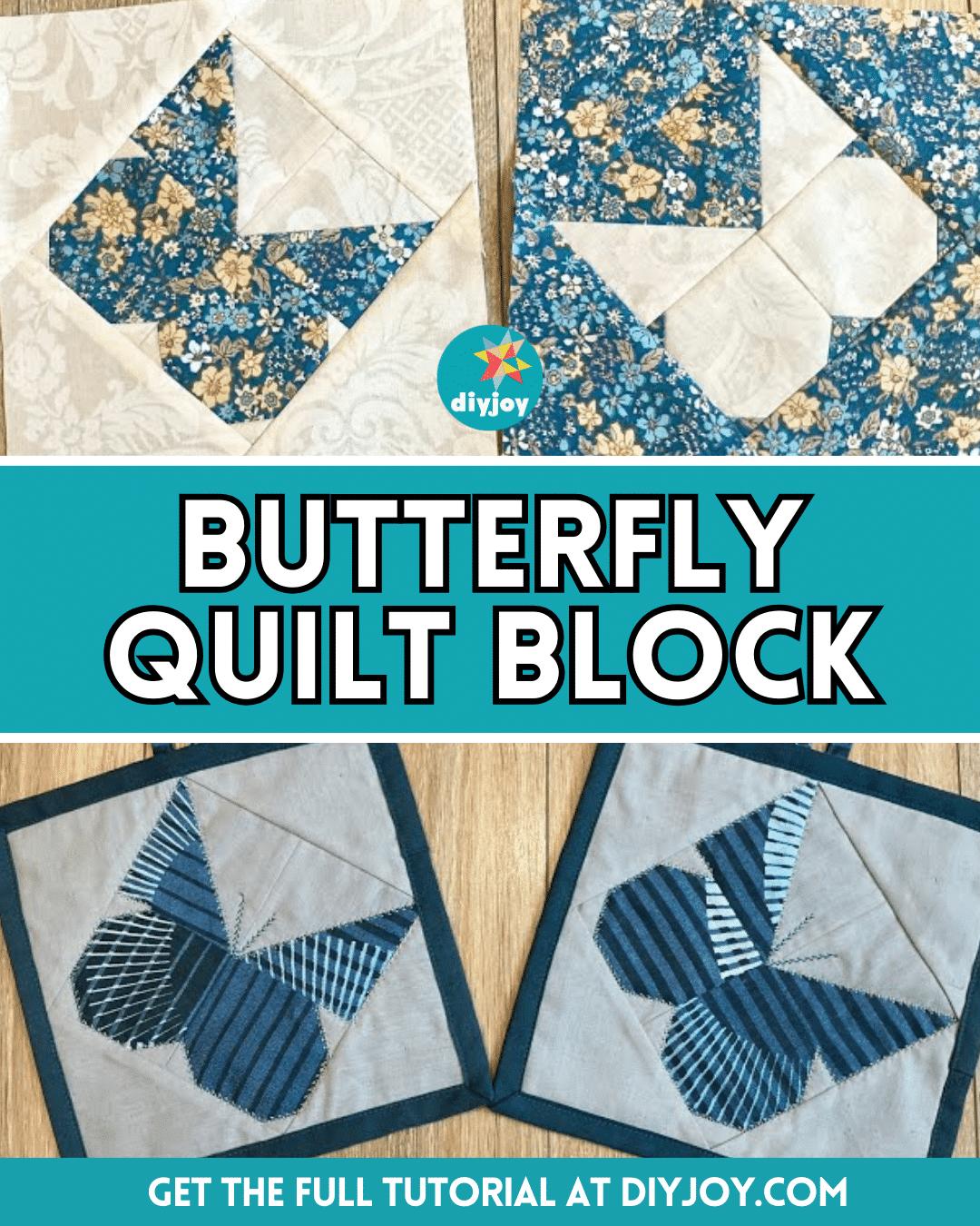 Easy Patchwork Butterfly Quilt Block For Beginners