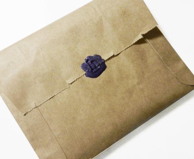 DIY Wax Seal, a paper craft idea, cheap to pull off with dollar store finds and a detail guests always ask about