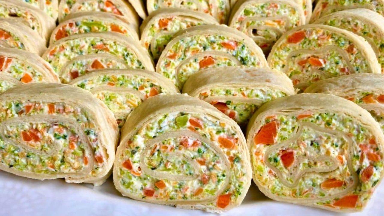 Easy and Yummy Veggie Pinwheels