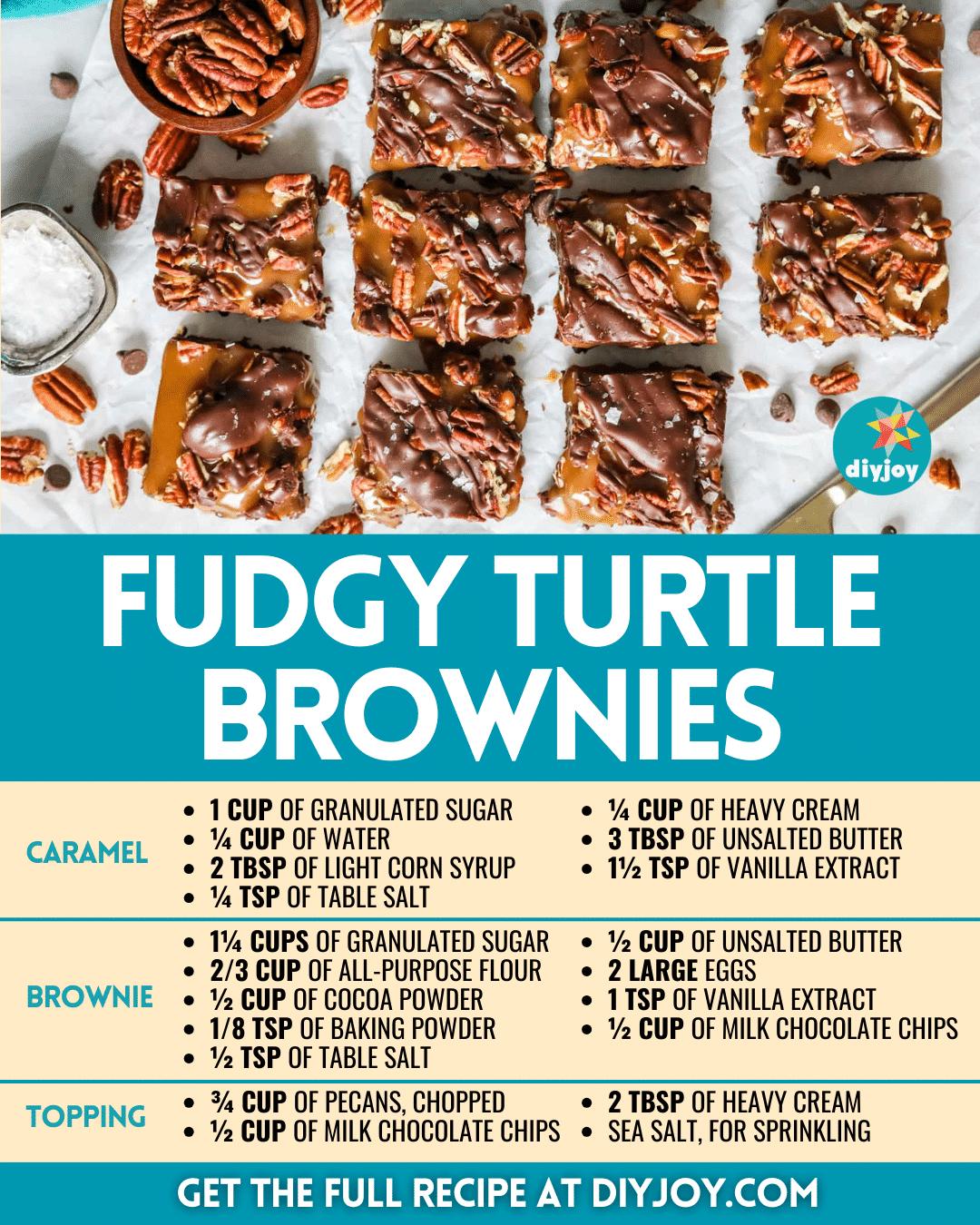 Easy Fudgy Turtle Brownies Recipe