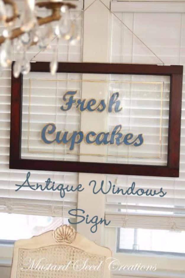 Antique Windows Sign, easy to customize with paint or stain already on hand and a keepsake worth handing down for years