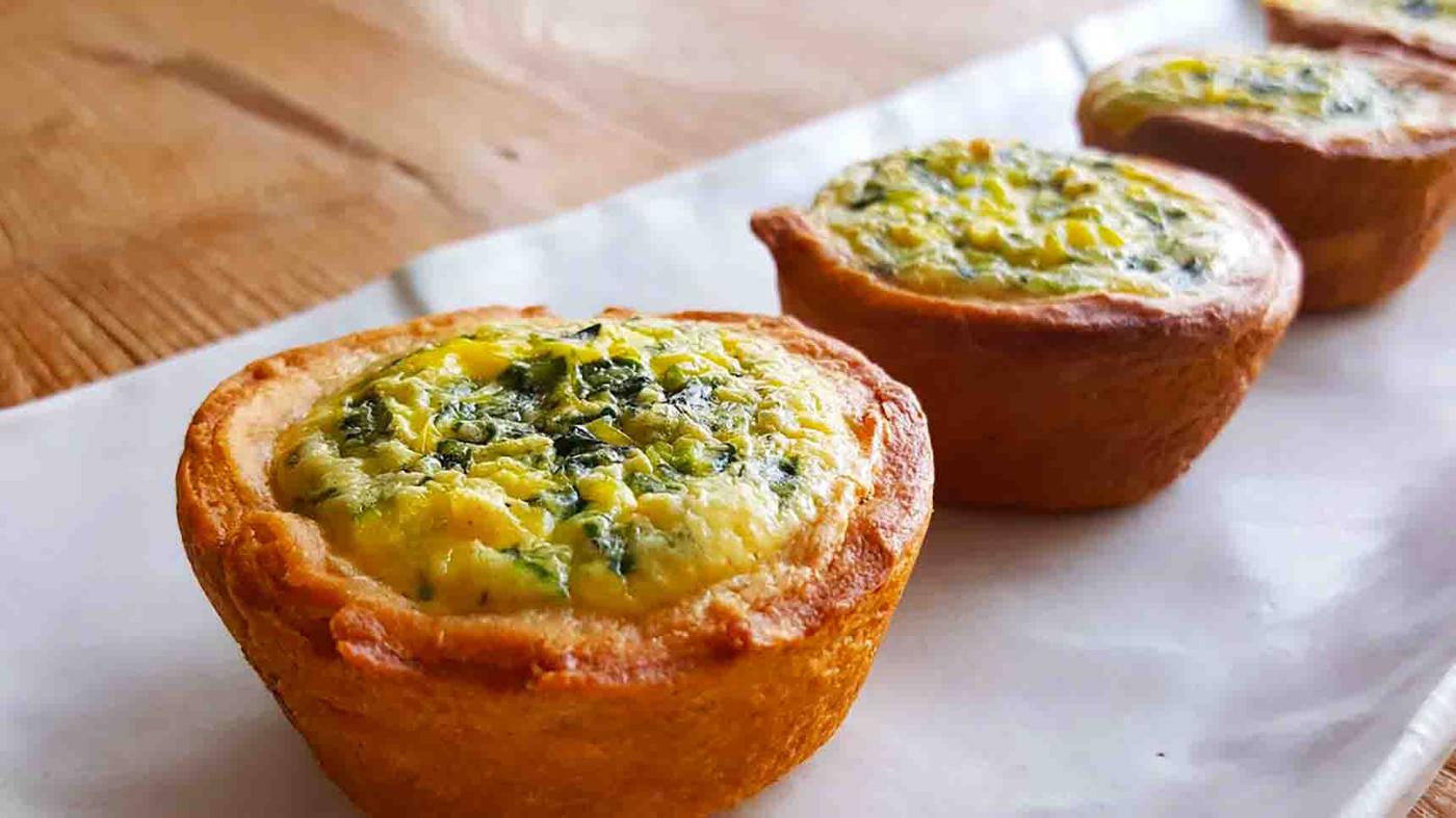 Easy Mini Quiche with Crescent Roll Crust