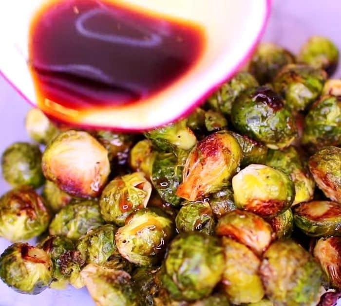 Easy To Make Honey Balsamic Roasted Brussels Sprouts