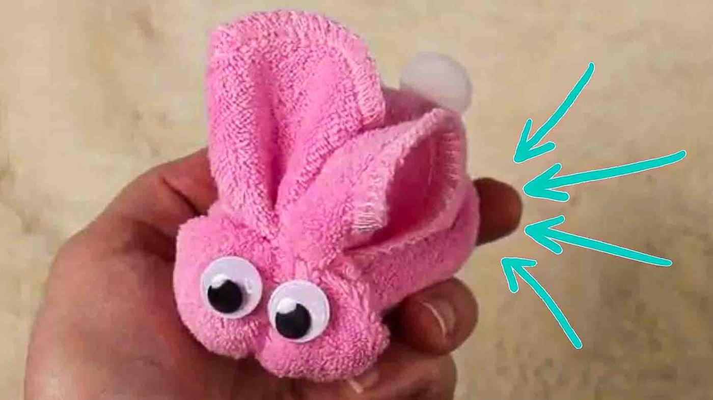 DIY Washcloth Bunnies Tutorial