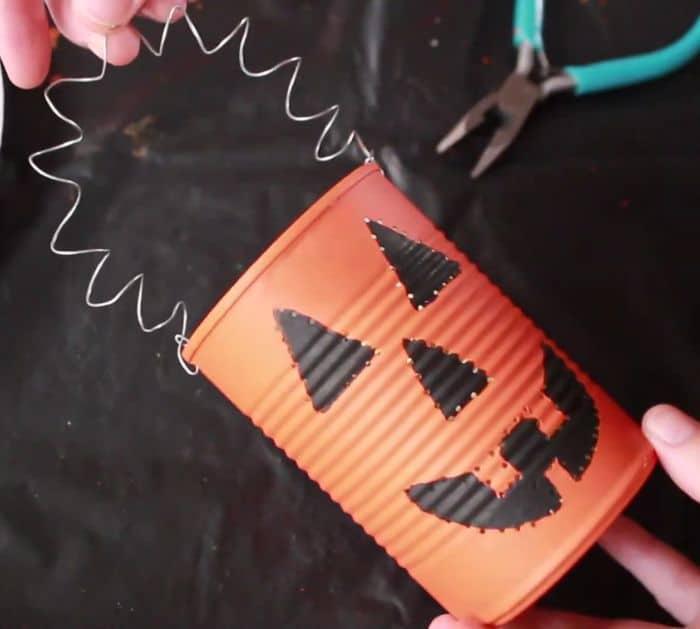 How To Make DIY Tin Can Jack-O-Lantern