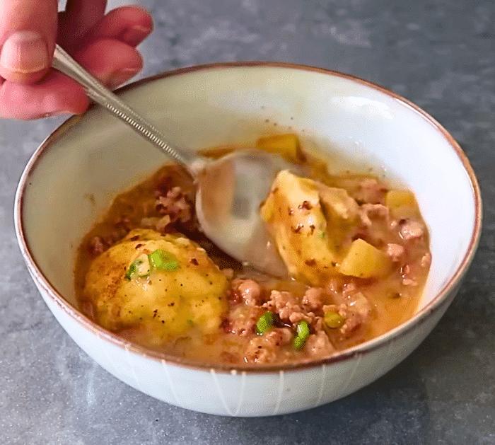 How to Make Apple Sausage Gravy Dumplings