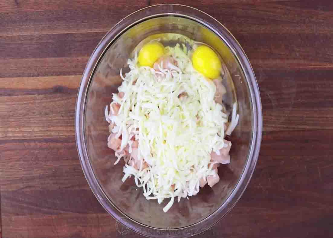Making the marinate for the chicken breasts