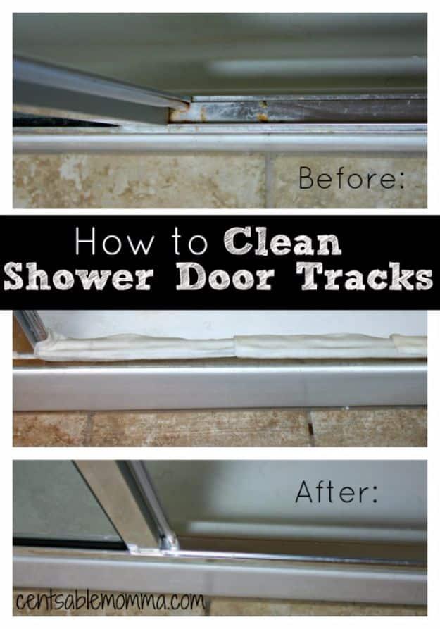Clean Your Shower Door Tracks, quick enough to use the very next time it comes up and a shortcut worth remembering for good