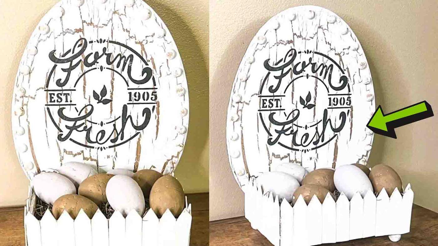 Dollar Tree DIY Farm Fresh Egg Display Tutorial