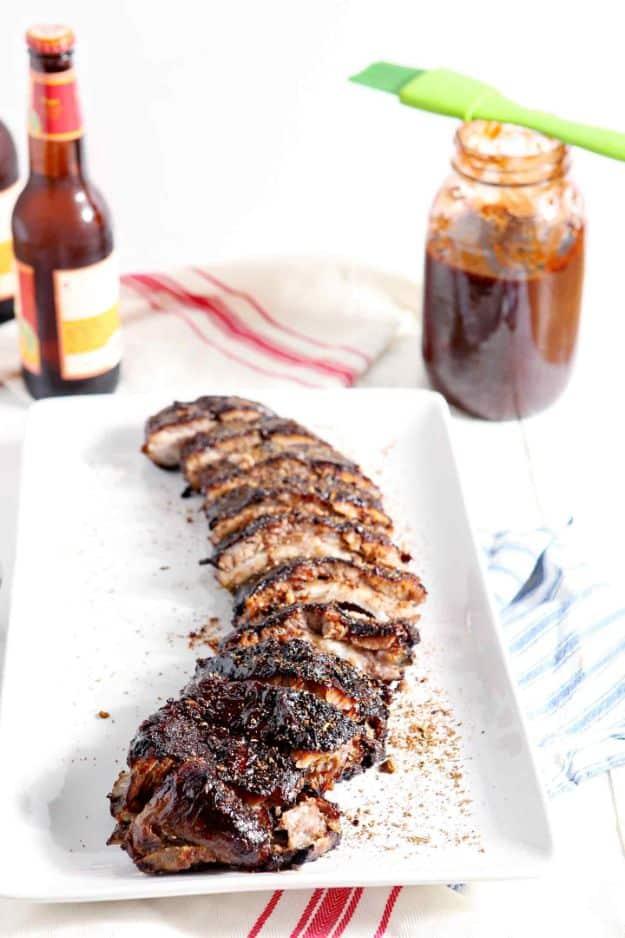 Best Barbecue Recipes - Memphis-Style Barbecue Ribs - Easy BBQ Recipe Ideas for Lunch, Dinner and Quick Party Appetizers - Grilled and Smoked Foods, Chicken, Beef and Meat, Fish an