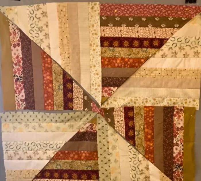 Speedy Quilt Using Jelly Roll Fabric Strips Pattern