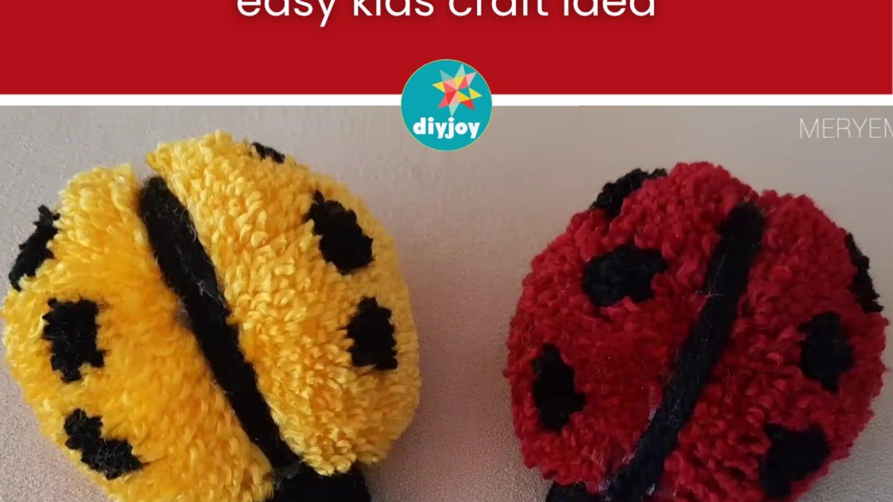 Easy Beginner-Friendly DIY Yarn Ladybug Tutorial