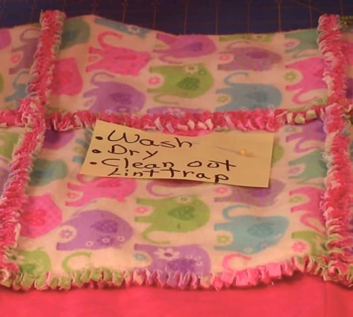 Easy to Make Simple Baby Rag Quilt