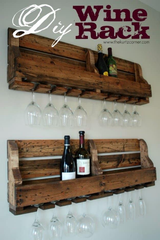 DIY Wine Rack, an idea that is easy to recreate at home and a project that makes a great weekend activity